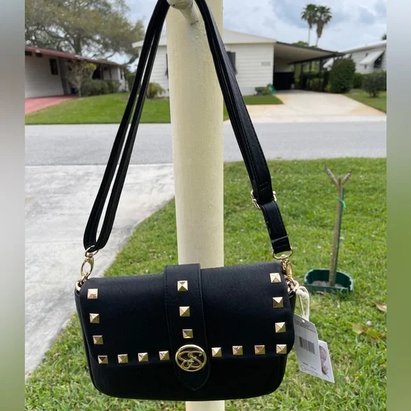 JESSICA SIMPSON Crossbody Bag with Gold Details and Chain Strap In Jenni… - Picture 13 of 16